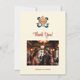 Tarjeta De Agradecimiento Interminable Knot Tibetan Boda