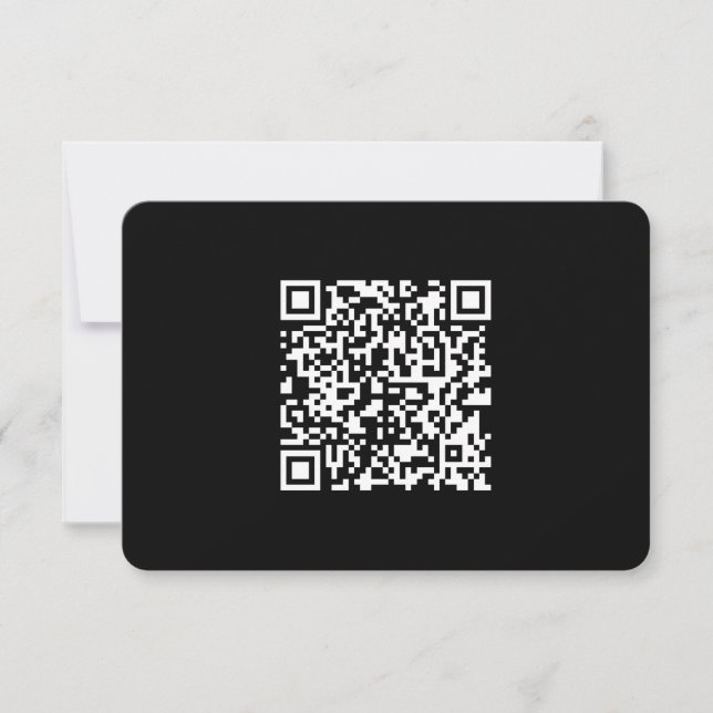 Tarjeta De Agradecimiento Introducir URL y crear código QR explorable | Blan (Anverso)