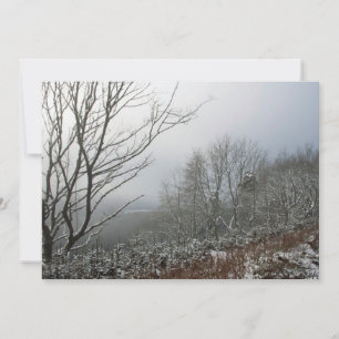Tarjeta De Agradecimiento Invierno en la carta de Macclesfield Forest