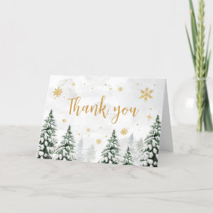Tarjeta De Agradecimiento Invierno hace frío fuera de Baby Shower