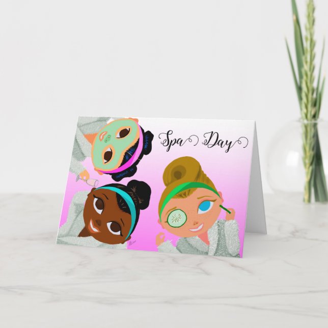Tarjeta De Agradecimiento Invitado a un día de spa (Anverso)