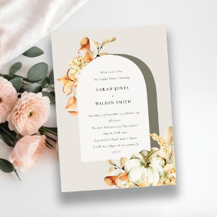 Tarjeta De Agradecimiento Invitan a duchas de las parejas florales del Arco 