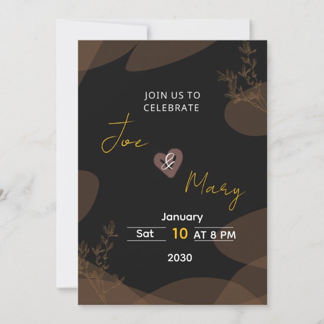 Tarjeta De Agradecimiento Invitation to a wedding You Card (Anverso)
