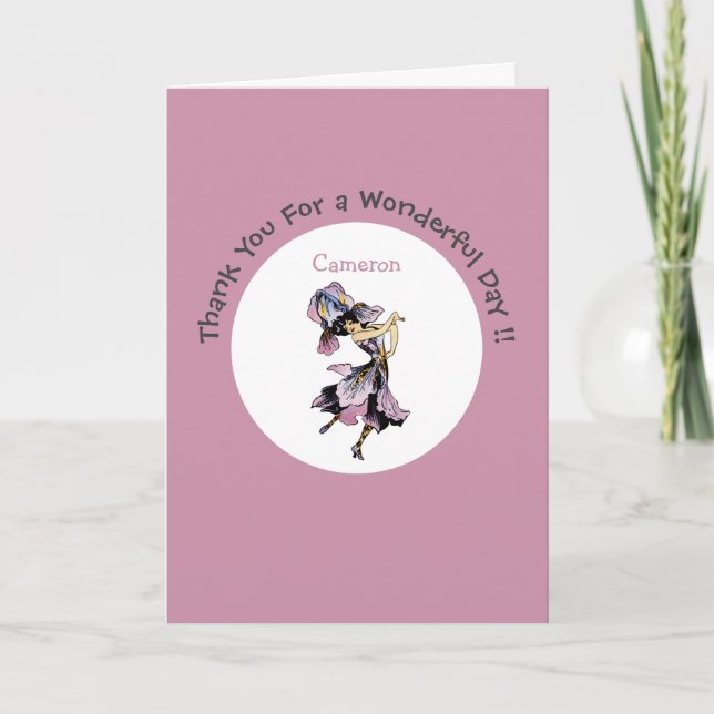 Tarjeta De Agradecimiento Iris - Fleur-de-Lis Suministros para Fiestas de Fl (Anverso)