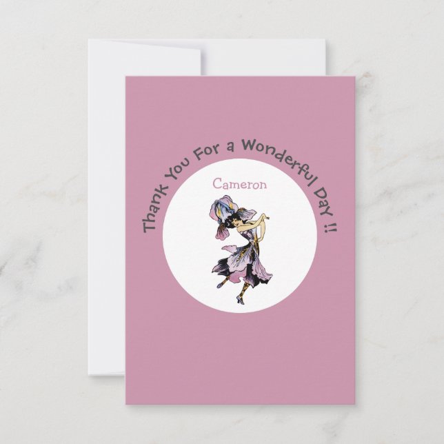 Tarjeta De Agradecimiento Iris - Fleur-de-Lis Suministros para Fiestas de Fl (Anverso)