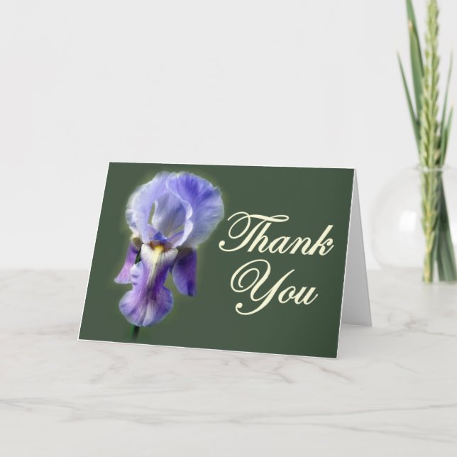 Tarjeta De Agradecimiento Iris Gracias Cartas (Anverso)