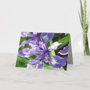 Tarjeta De Agradecimiento Iris Gracias Notecard