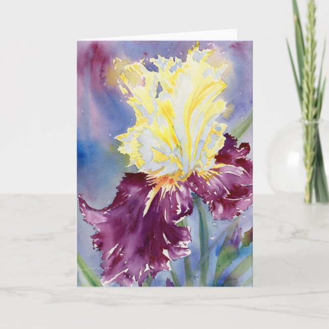 Tarjeta De Agradecimiento "Iris IX" Blank Notecard (Anverso)