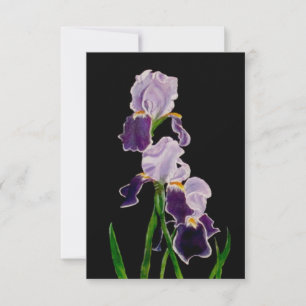 Tarjeta De Agradecimiento Iris morado