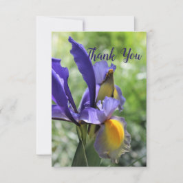 Tarjeta de agradecimiento Iris Purple