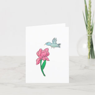 Tarjeta De Agradecimiento Iris rosa