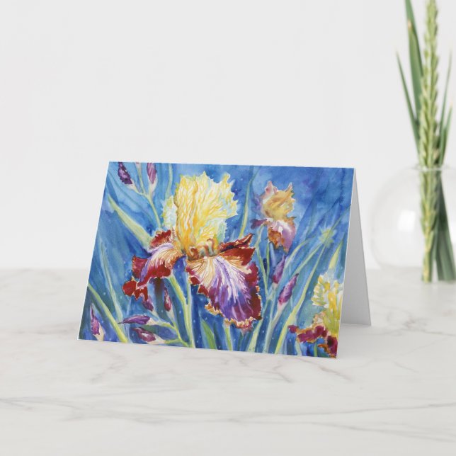 Tarjeta De Agradecimiento "Iris VII" Blank Notecard (Anverso)