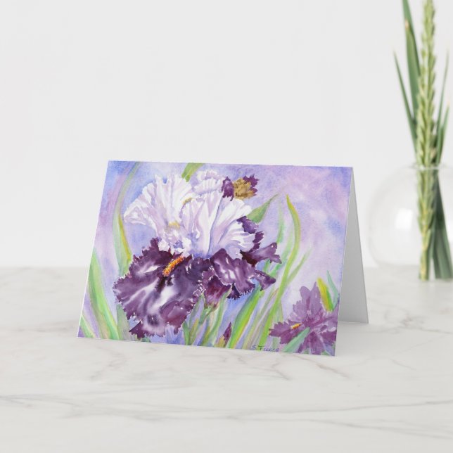 Tarjeta De Agradecimiento Iris XII Blank Notecard (Anverso)