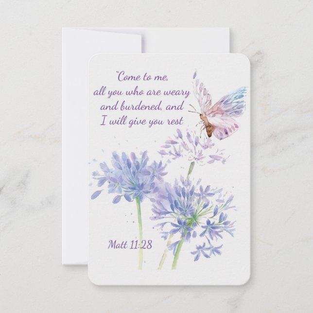 Tarjeta De Agradecimiento Isaiah 41:10 Scripture Funeral Gracias Personaliza (Anverso)