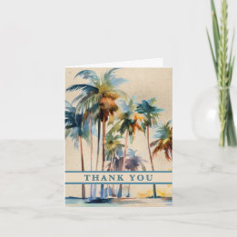 Tarjeta de agradecimiento Island Breeze