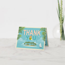 Tarjeta De Agradecimiento Island Resort Beach Destination Gracias