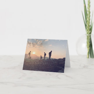 Tarjeta De Agradecimiento Israel Sunset