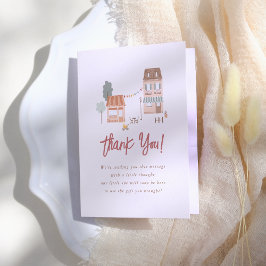 Tarjeta De Agradecimiento It Takes A Village Baby Shower Thank You