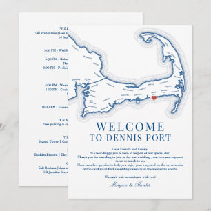 Tarjeta De Agradecimiento Itinerario de fin de semana de boda en Pelham Hous