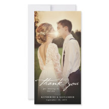 Ivory Vintage Handwriting Script 3 Photo Wedding