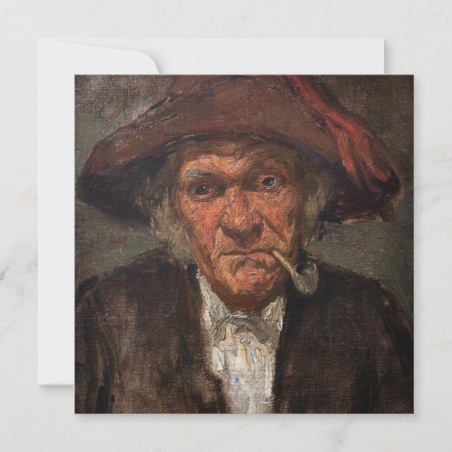 Tarjeta De Agradecimiento James Whistler - Hombre fumando una cuerda (Anverso)
