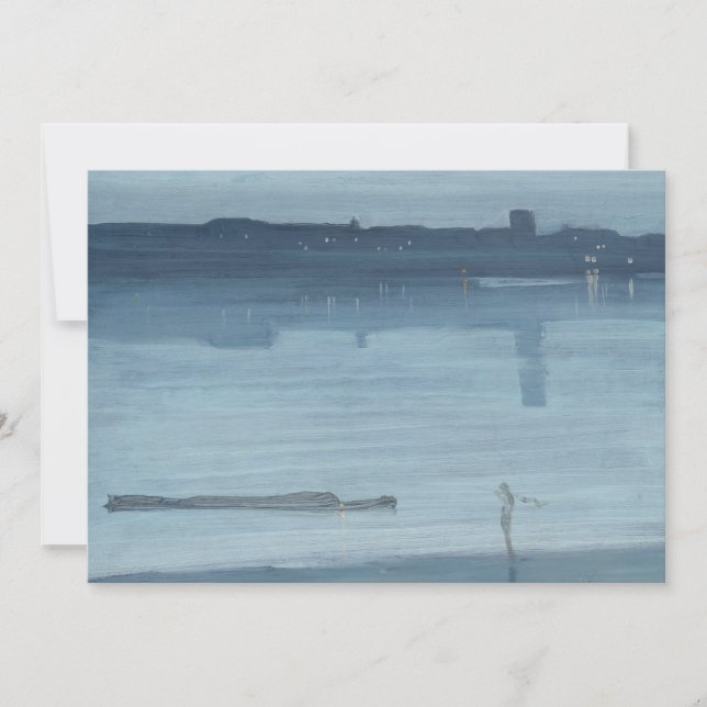 Tarjeta De Agradecimiento James Whistler - Nocturne: Chelsea (Anverso)