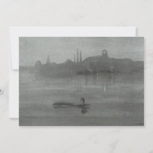 Tarjeta De Agradecimiento James Whistler - Nocturne: El Támesis en Battersea