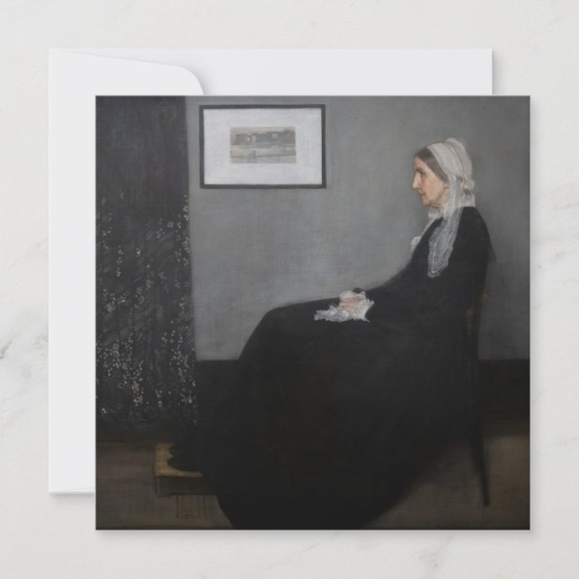 Tarjeta De Agradecimiento James Whistler - Retrato de la madre del artista (Anverso)