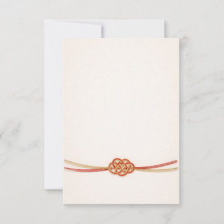 Tarjeta De Agradecimiento Japanese Mizuhiki Thank You Card – Minimal Elegant