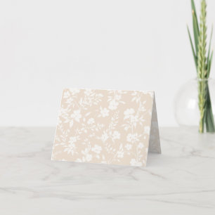 Tarjeta De Agradecimiento Jardín Botánico Neutral - Lino Suave