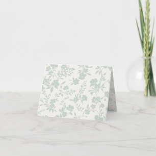 Tarjeta De Agradecimiento Jardín Botánico Salvia Silenciada - Neutral