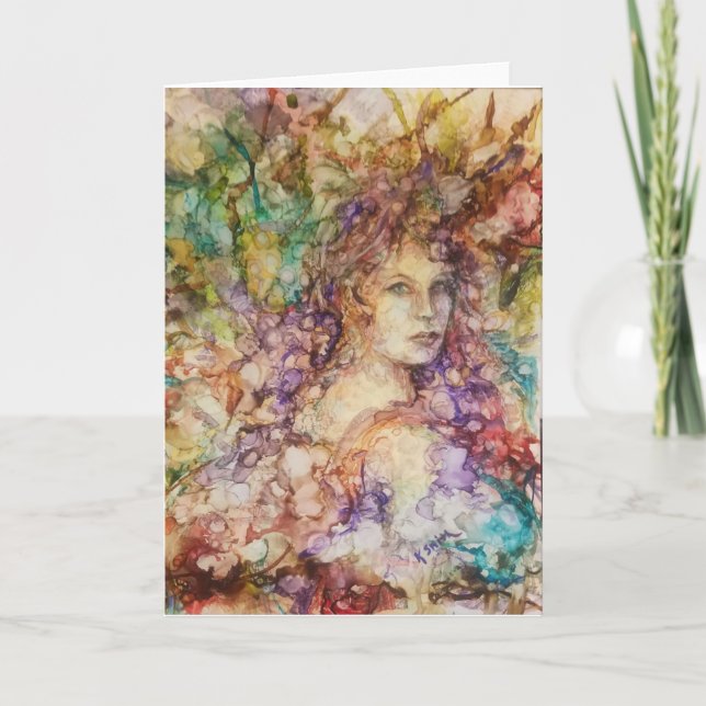 Tarjeta De Agradecimiento "Jardín inglés" (Anverso)