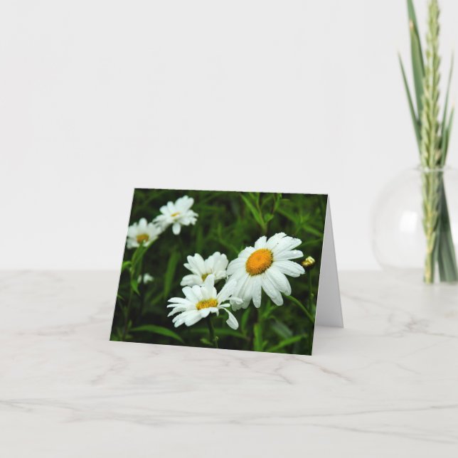 Tarjeta De Agradecimiento Jardín Lluvia (Anverso)