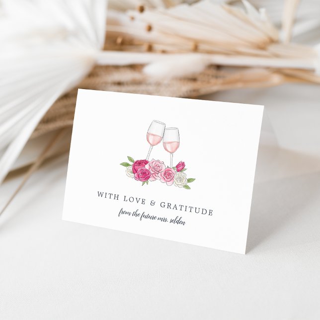 Tarjeta De Agradecimiento Jardín Rosé Personalizado (Subido por el creador)