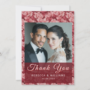 Tarjeta De Agradecimiento Jardineras románticas de gardenias estética boda d