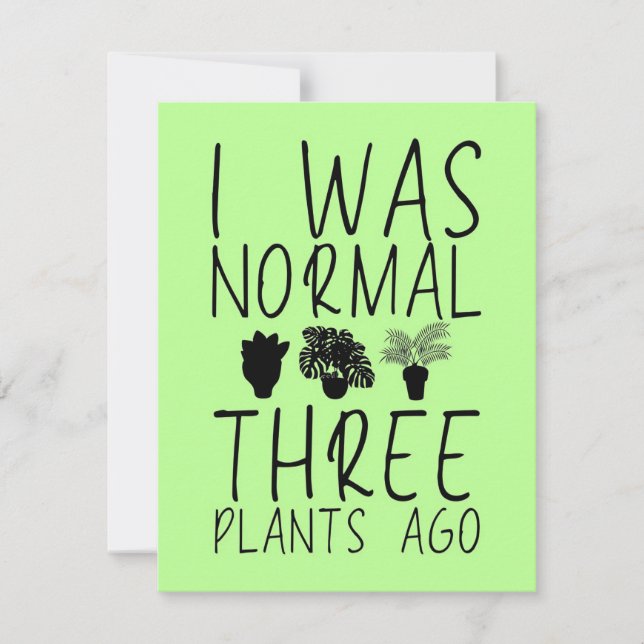 Tarjeta De Agradecimiento Jardinería de Aficionado Plantas (Anverso)