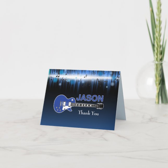 Tarjeta De Agradecimiento Jason Bar Mitzvah Thank You Card1 (Anverso)