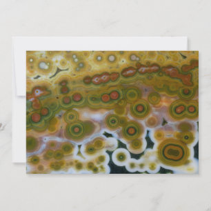 Tarjeta De Agradecimiento Jasper de océano de color amarillo