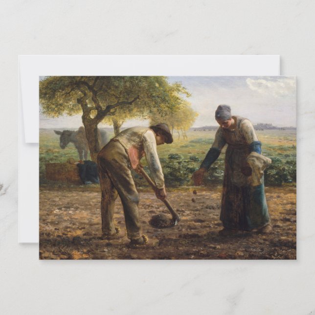 Tarjeta De Agradecimiento Jean-Francois Millet - Planeadores de Papa (Anverso)