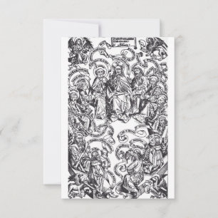 Tarjeta De Agradecimiento Jesucristo y 12 Apóstoles