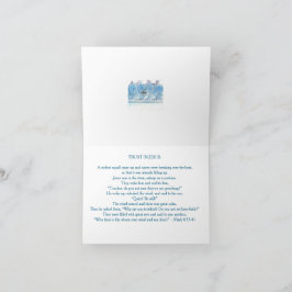 Tarjeta De Agradecimiento Jesús calma el mar