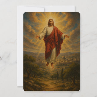 Tarjeta De Agradecimiento Jesús devuelve la carta de saludo de Mt. de aceitu