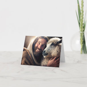 Tarjeta De Agradecimiento Jesús, la carta del buen pastor
