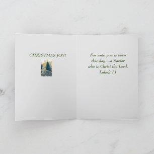 Tarjeta De Agradecimiento Jesús nace religioso Navidad Luke Navidades CARTA