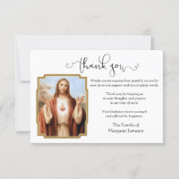 Jesús Sagrado Corazón Gracias Condolencia
