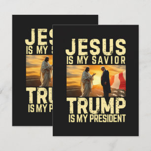 Tarjeta De Agradecimiento Jesús Trump - Jesús Es Mi Señor Salvador