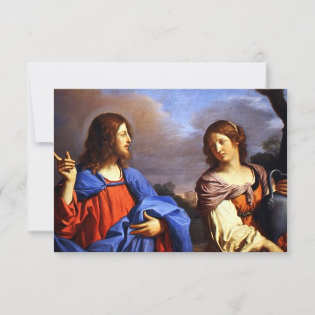 Tarjeta De Agradecimiento Jesús y María Magdalena (Anverso)