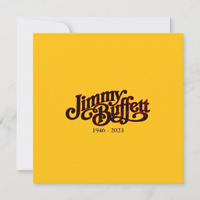Tarjeta De Agradecimiento jimmy buffett margarita (Anverso)