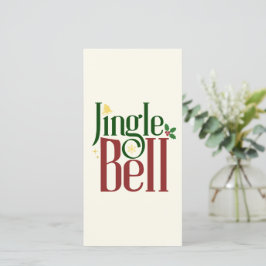 Tarjeta De Agradecimiento Jingle Bell