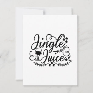 Tarjeta De Agradecimiento Jingle Juice Divertida Cerveza de Navidad Bebiendo